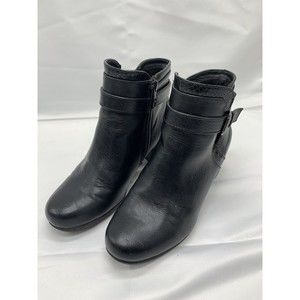 Croft and Barrow Black Ankle Boot Sz 7 1/2 Wide